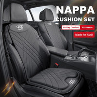 Audi Prestige Nappa Seat Cushion & Backrest Collection – Cross-Stitched Breathable Comfort