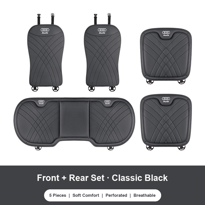 Audi nappa Front and Rear Set (5 Pieces) in Classic Black