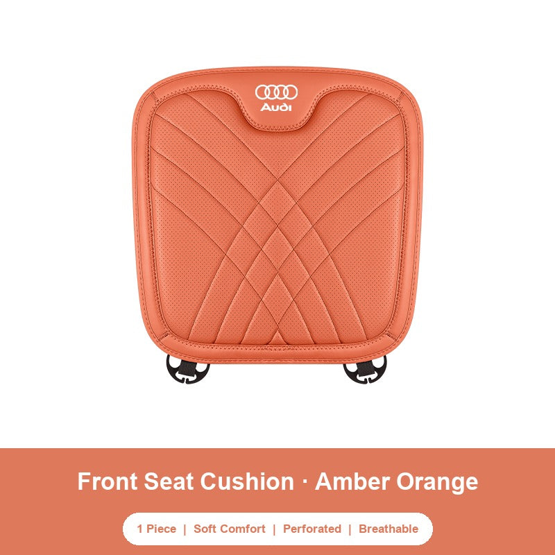 Audi nappa Front Seat Cushion in Amber Orange
