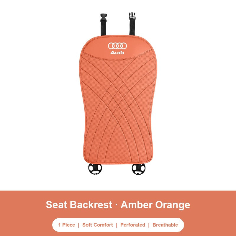 Audi nappa Seat Backrest in Amber Orange