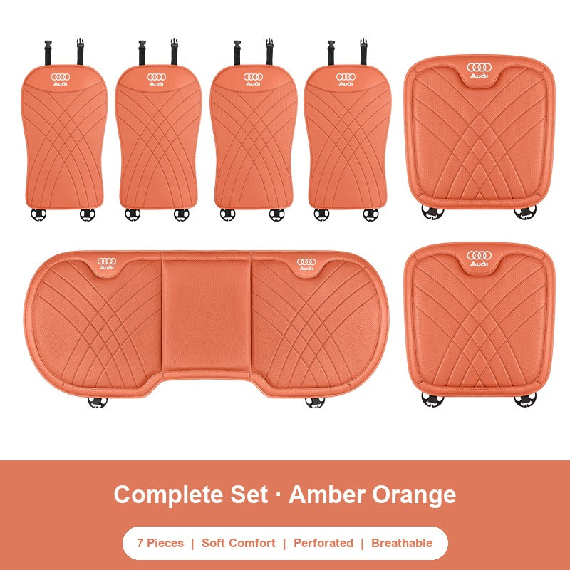 Audi nappa Complete 7-Piece Set in Amber Orange