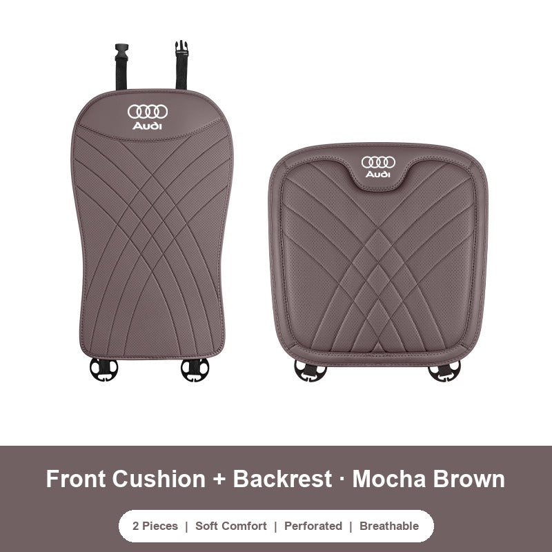 Audi nappa Front Cushion and Backrest in Mocha Brown