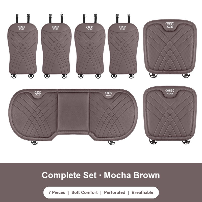 Audi nappa Complete 7-Piece Set in Mocha Brown