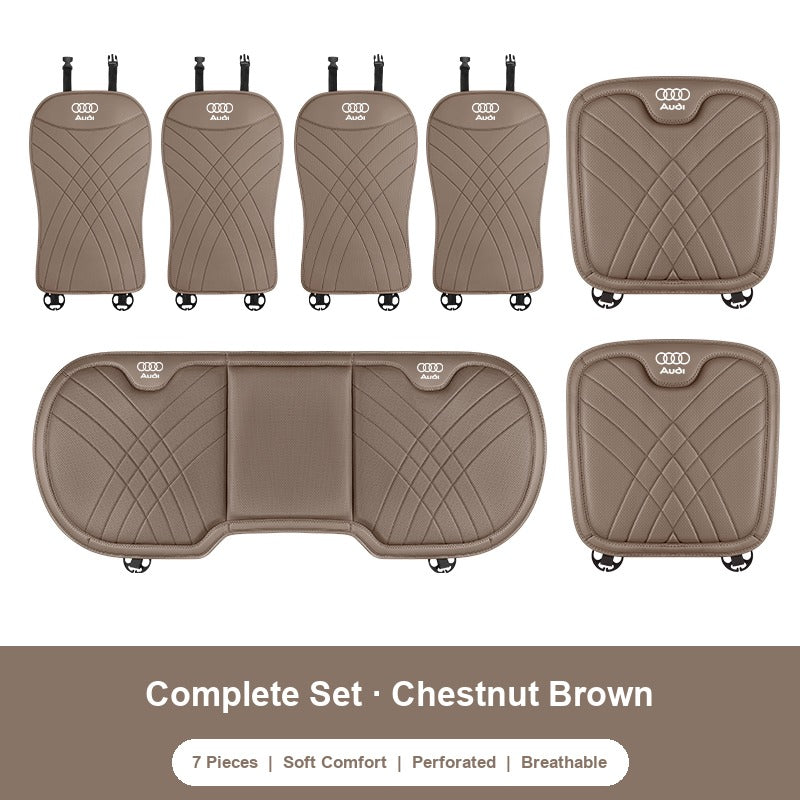 Audi nappa Complete 7-Piece Set in Chestnut Brown