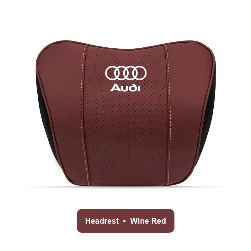 Audi Headrest in Wine Red