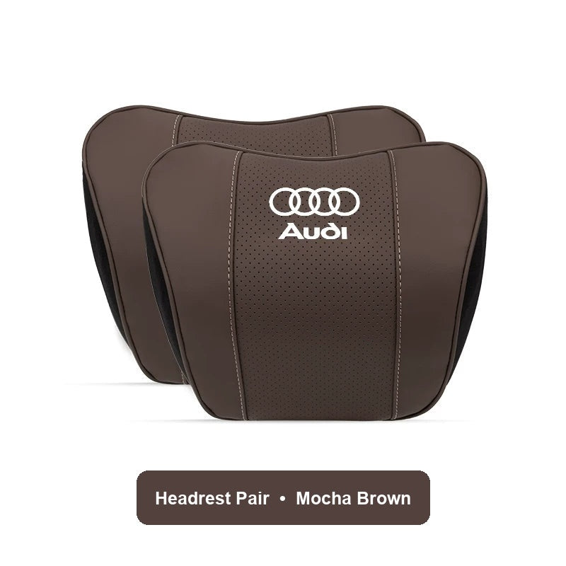 Audi Headrest Pair in Mocha Brown