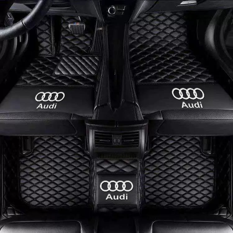 Audi diamond-quilted floor mats – Single Layer – Black