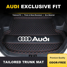 Audi Heritage Diamond-Quilted Trunk Mat – Tailored 7 cm Raised-Edge Luxury Cargo Liner
