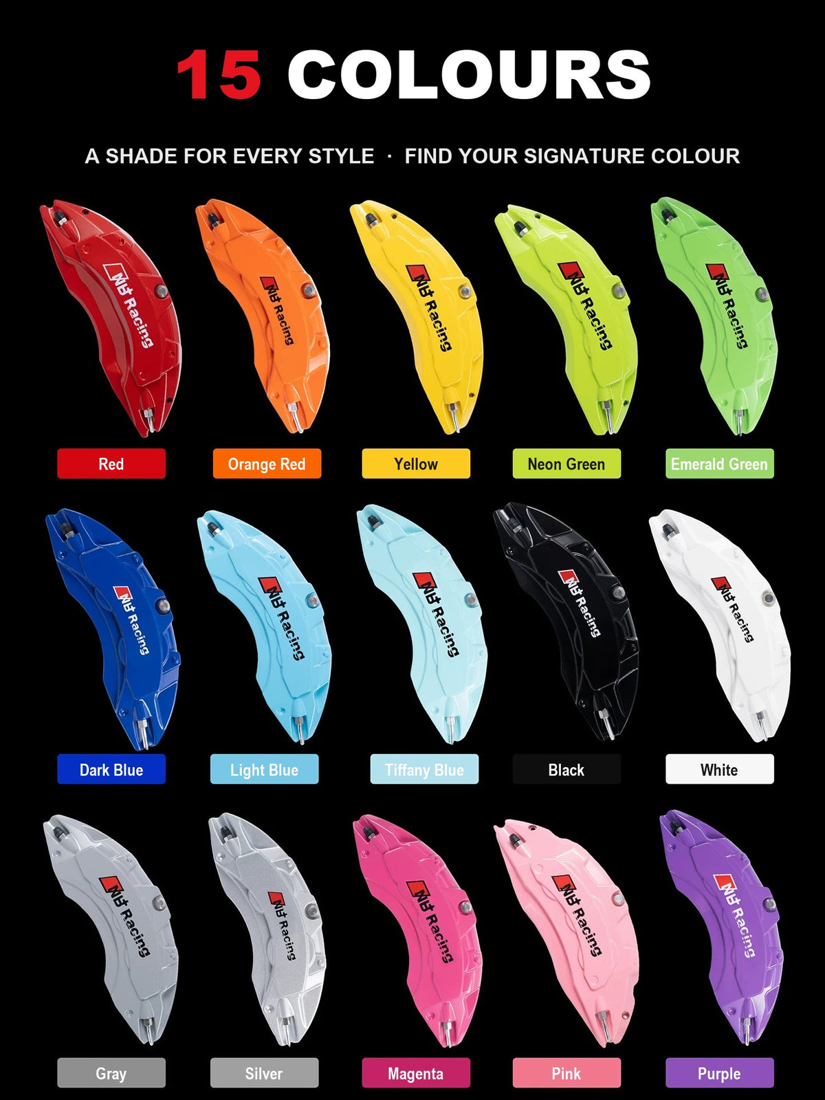 Audi RS brake caliper covers – all 15 colour options