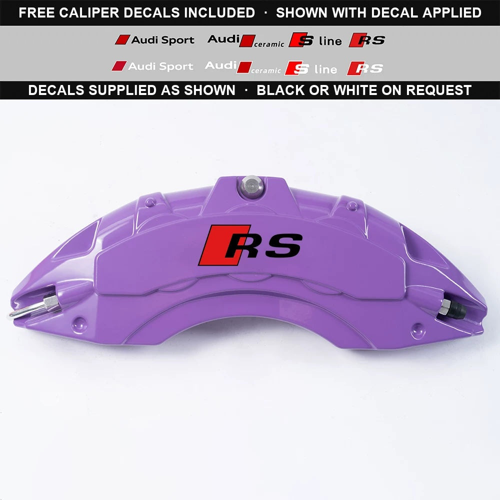 Audi RS aluminium brake caliper cover in Purple
