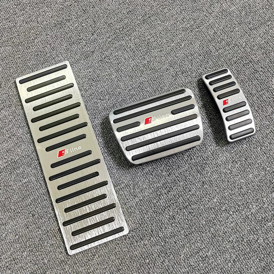 Audi S line aluminium 3-piece pedal set for earlier models