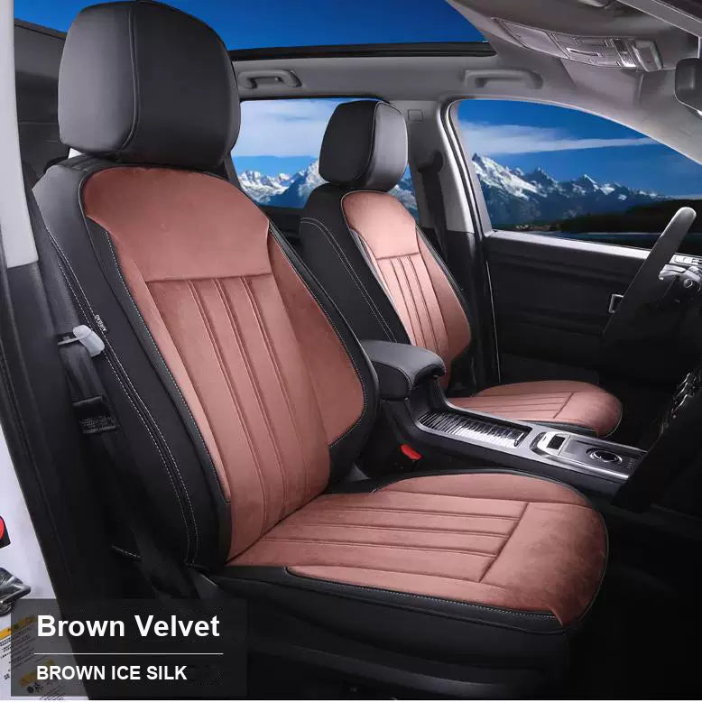 Audi Signature Full-Surround Seat Covers – Black and Brown Velvet
