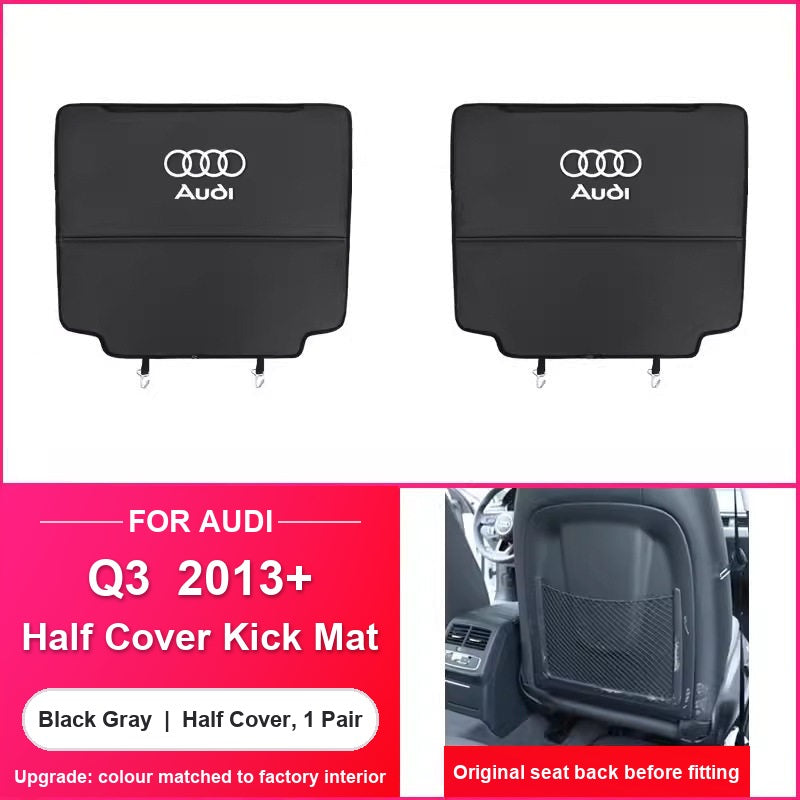 Audi Q3 half cover seat kick mat pair