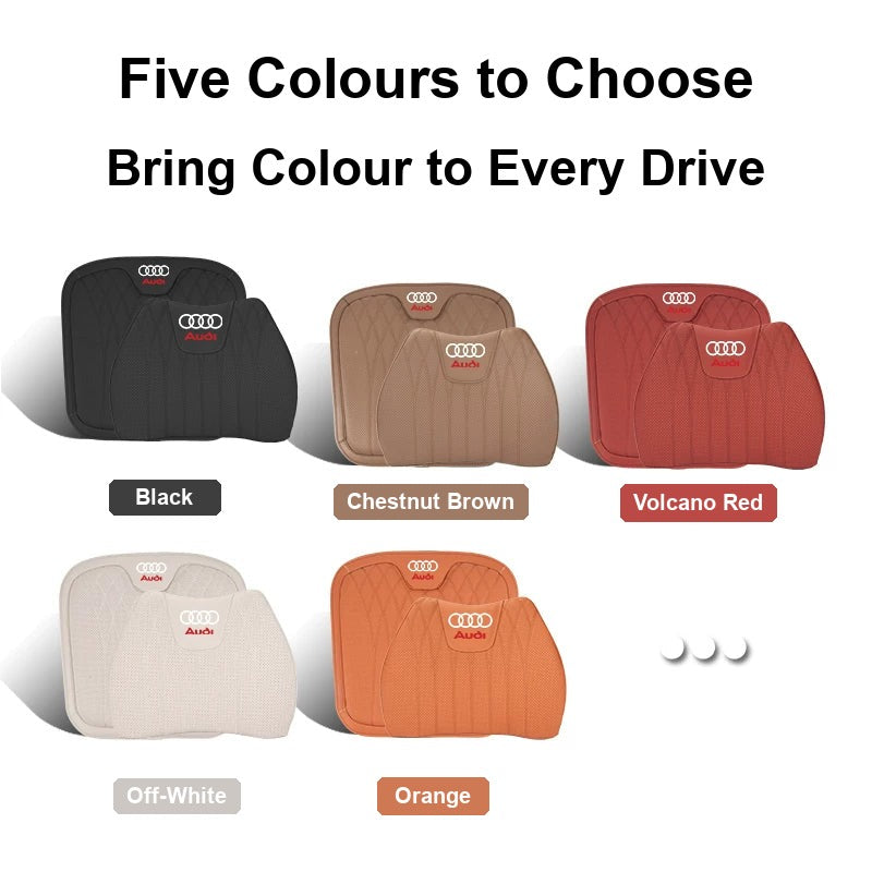 Audi seat cushion and lumbar support in five colours