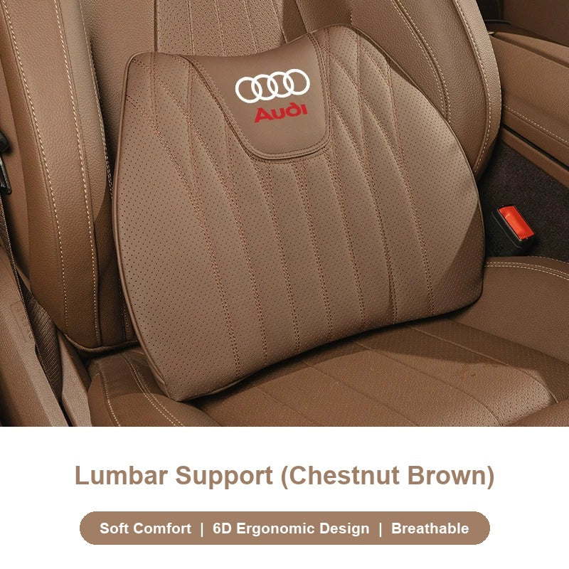 Audi Lumbar Support in Chestnut Brown