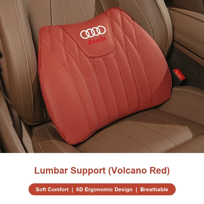 Audi Lumbar Support in Volcano Red