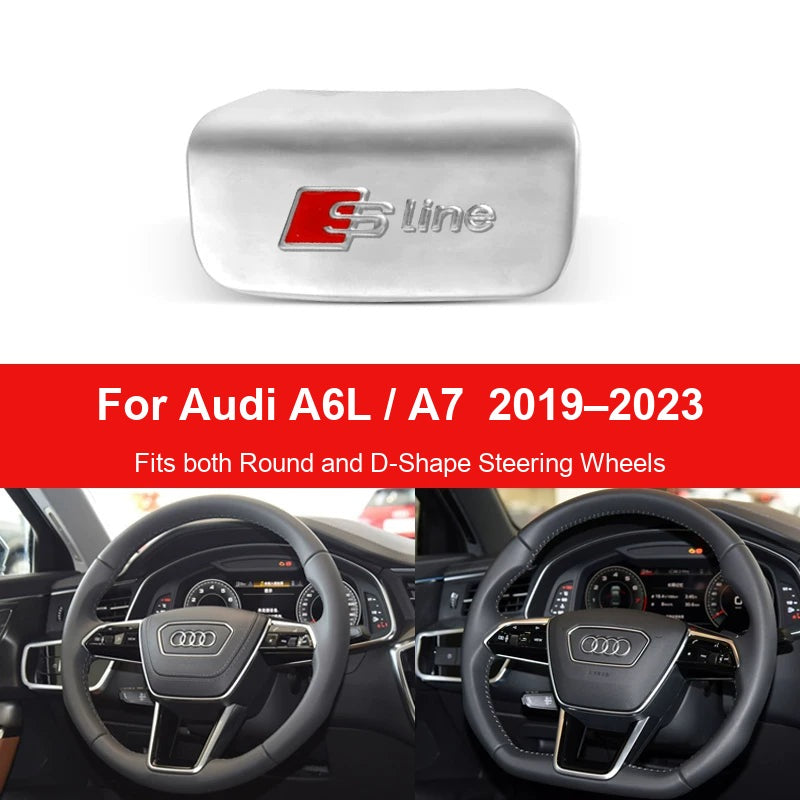 S line steering wheel badge for Audi A6L and A7 2019-2023