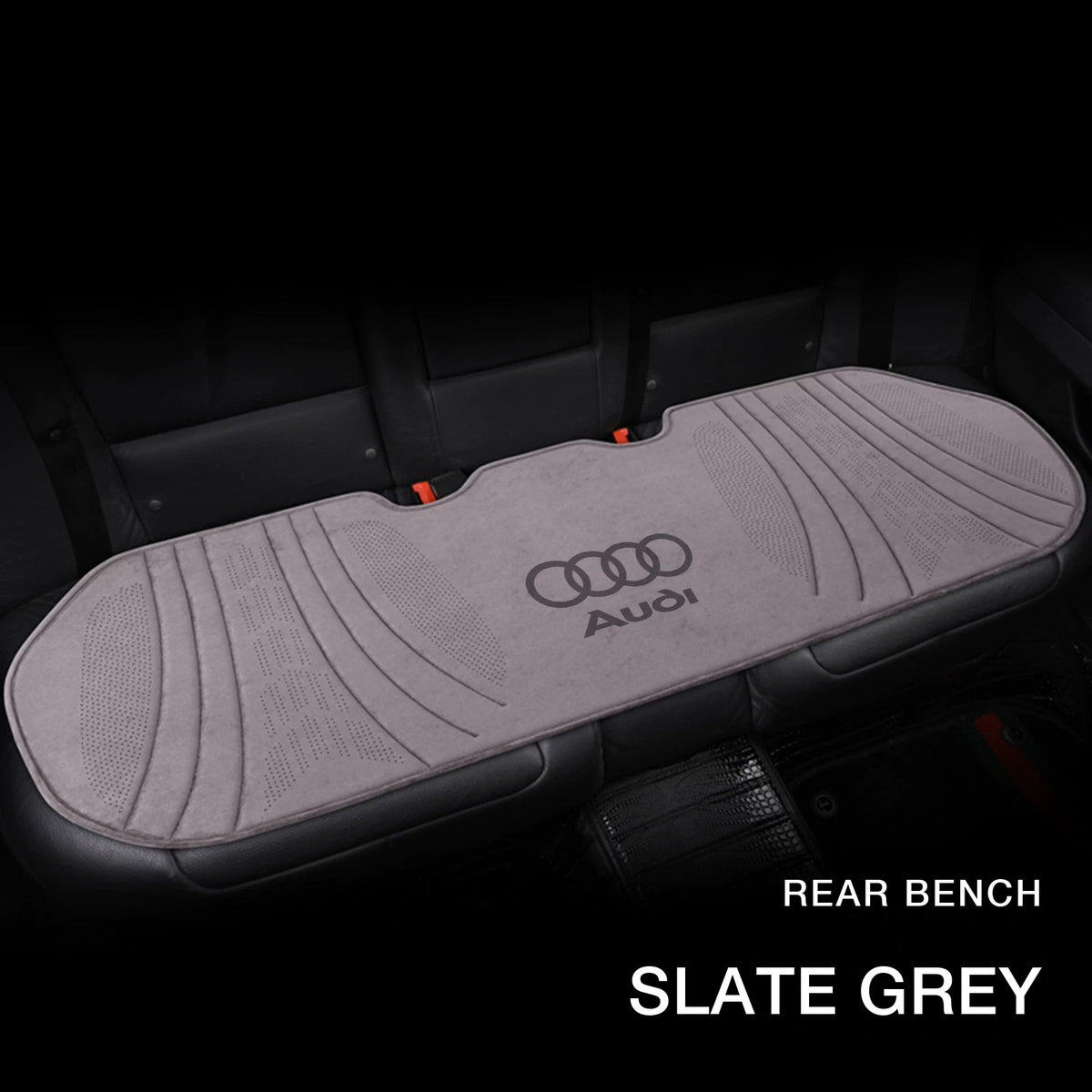 Audi suede rear bench cushion – Slate Grey