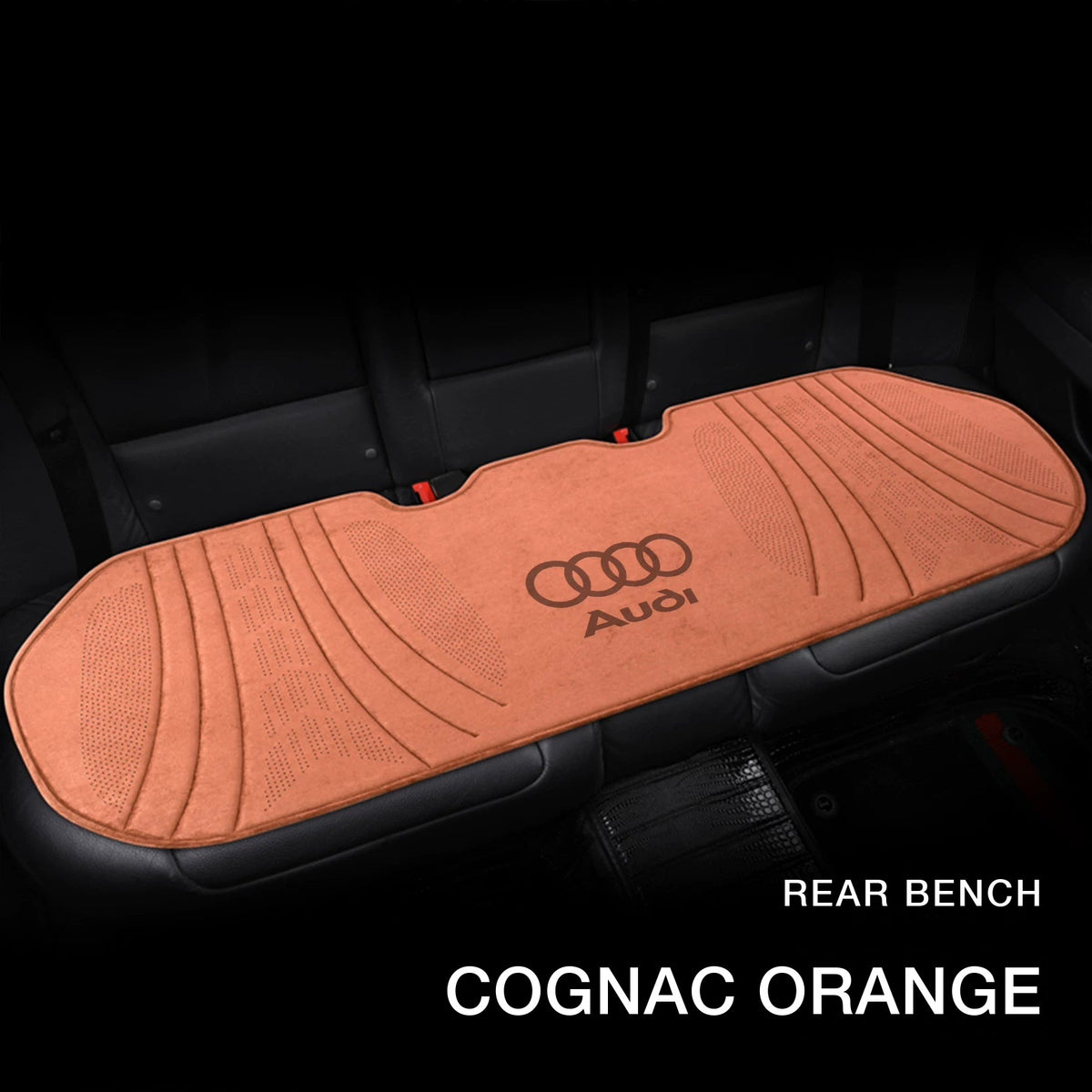 Audi suede rear bench cushion – Cognac Orange