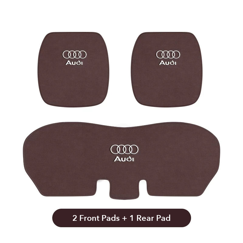 Audi Grand Touring seat cushion – Coffee 3-piece seat pads, 2 front + 1 rear