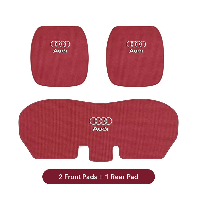 Audi Grand Touring seat cushion – Volcano Red 3-piece seat pads, 2 front + 1 rear