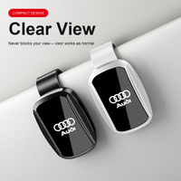 Audi Prestige Mirror-Finish Sunglasses Clip – Plated One-Touch Visor Holder