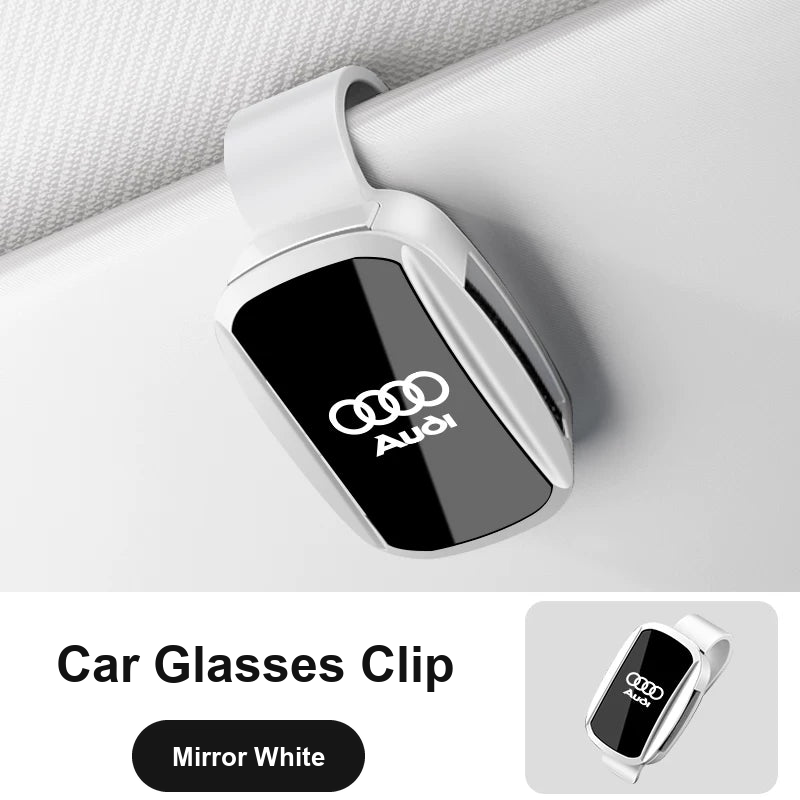 Audi car glasses clip – Mirror White