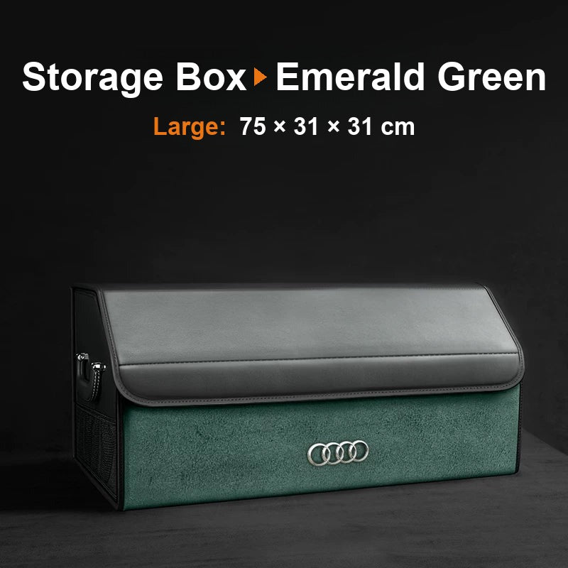 Audi trunk organizer Upgraded Edition, Large, Emerald Green