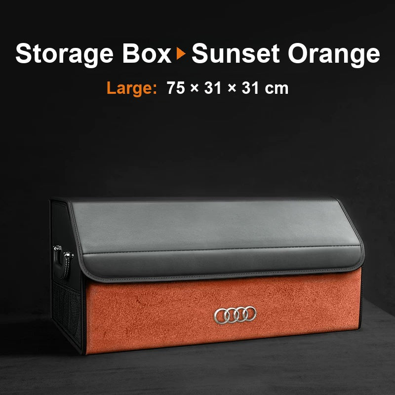 Audi trunk organizer Upgraded Edition, Large, Sunset Orange