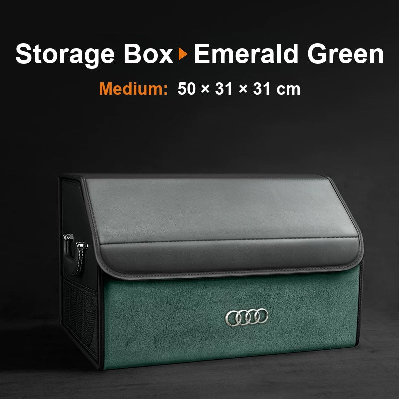 Audi trunk organizer Upgraded Edition, Medium, Emerald Green