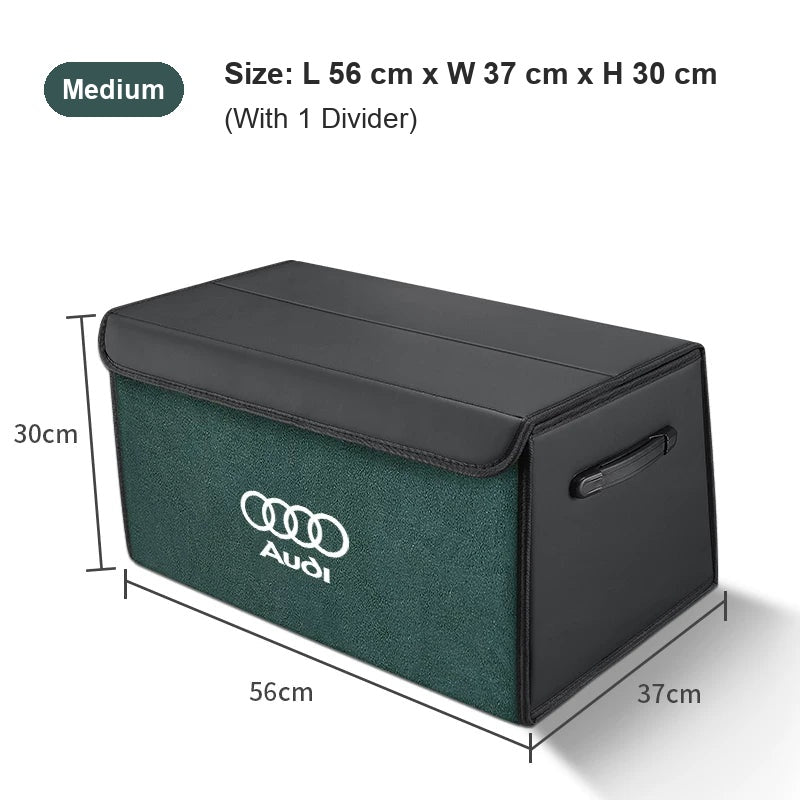 Audi trunk organizer Medium in Emerald Green