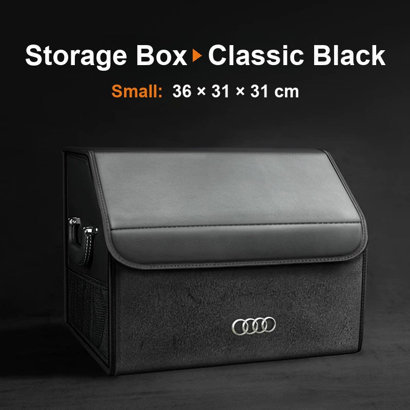 Audi trunk organizer Upgraded Edition, Small, Classic Black
