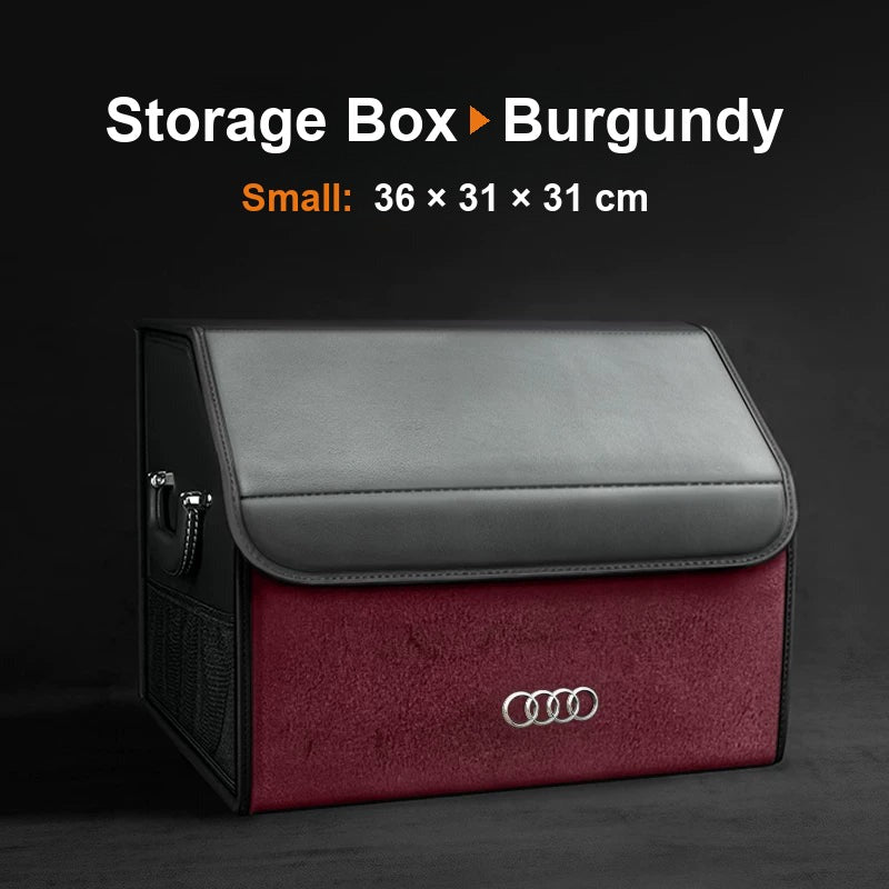 Audi trunk organizer Upgraded Edition, Small, Burgundy