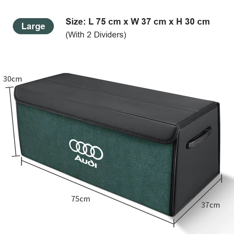 Audi trunk organizer Large in Emerald Green