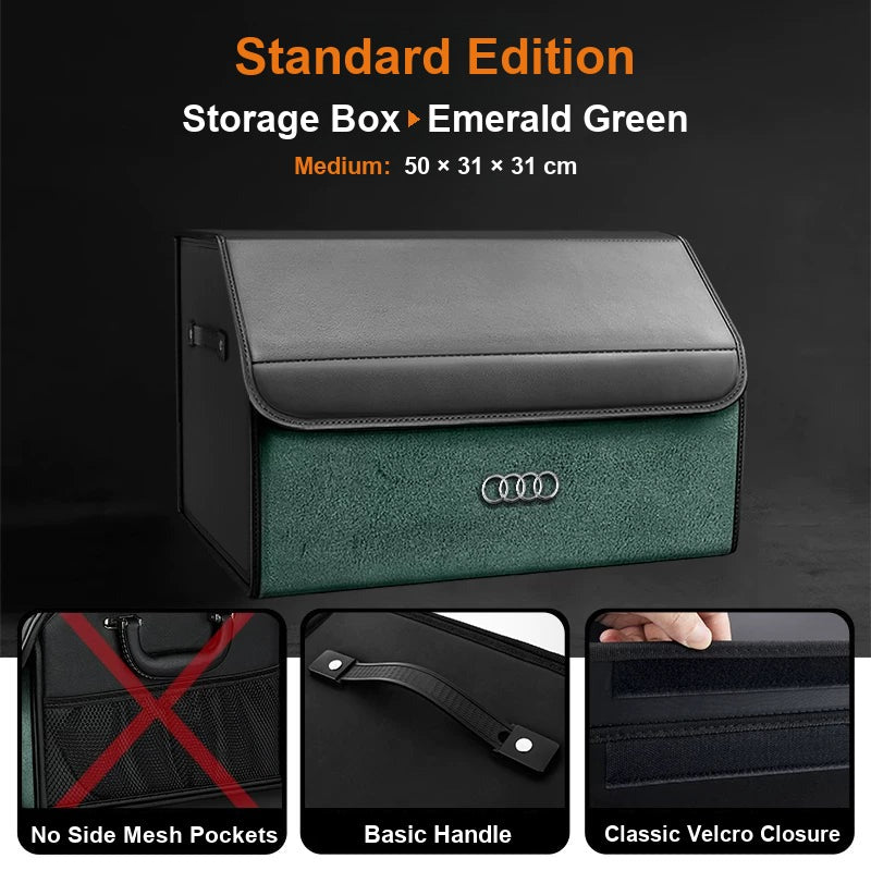 Audi trunk organizer Standard Edition, Medium, Emerald Green