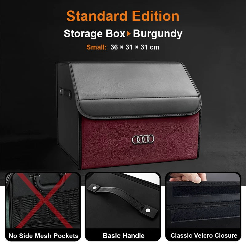 Audi trunk organizer Standard Edition, Small, Burgundy
