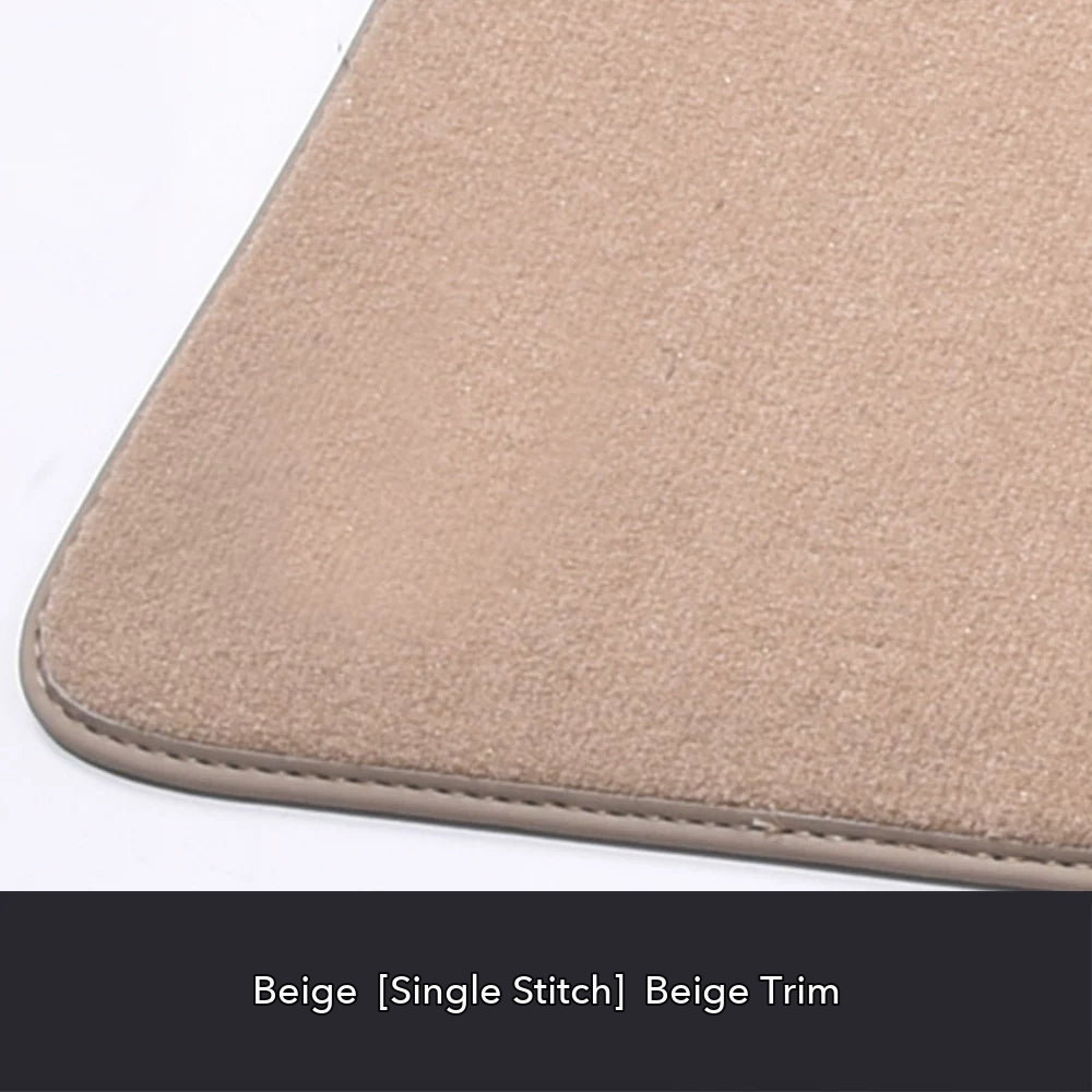 Audi velour floor mat edge detail – Beige – Beige Trim