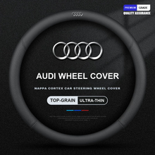 Funda para volante de cuero plena flor Audi Prestige – Edición de agarre ultrafino perforado