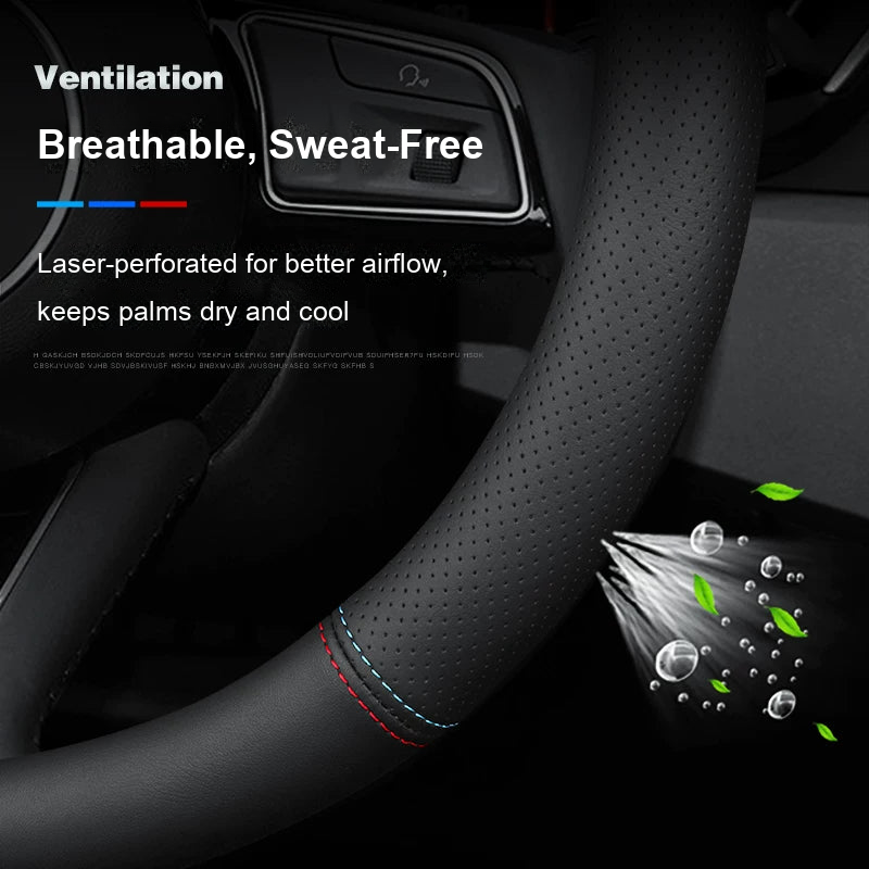 Laser-perforated breathable grip