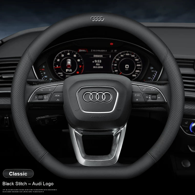 D-Cut – Classic, black stitch, Audi logo