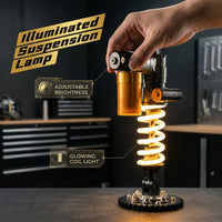 Lámpara de escritorio amortiguador de suspensión – Regalo original para amantes del motor