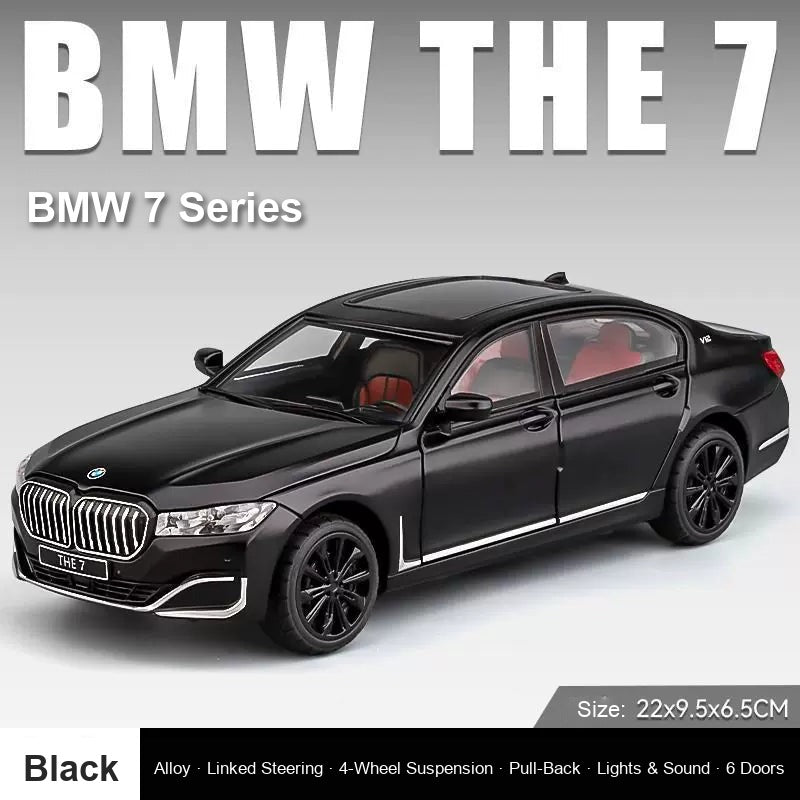 1:24 BMW 7 Series 740Li – Black diecast model