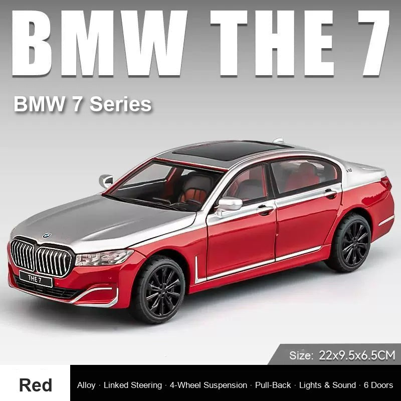 1:24 BMW 7 Series 740Li – Red diecast model