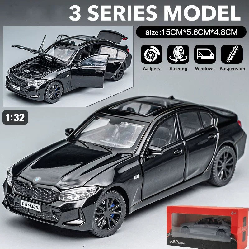 1:32 BMW 3 Series 325Li – Black diecast model