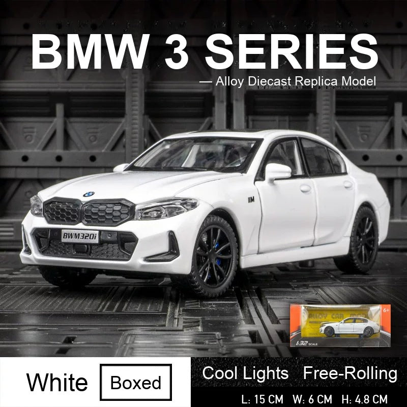 1:32 BMW 3 Series 330Li – White diecast model