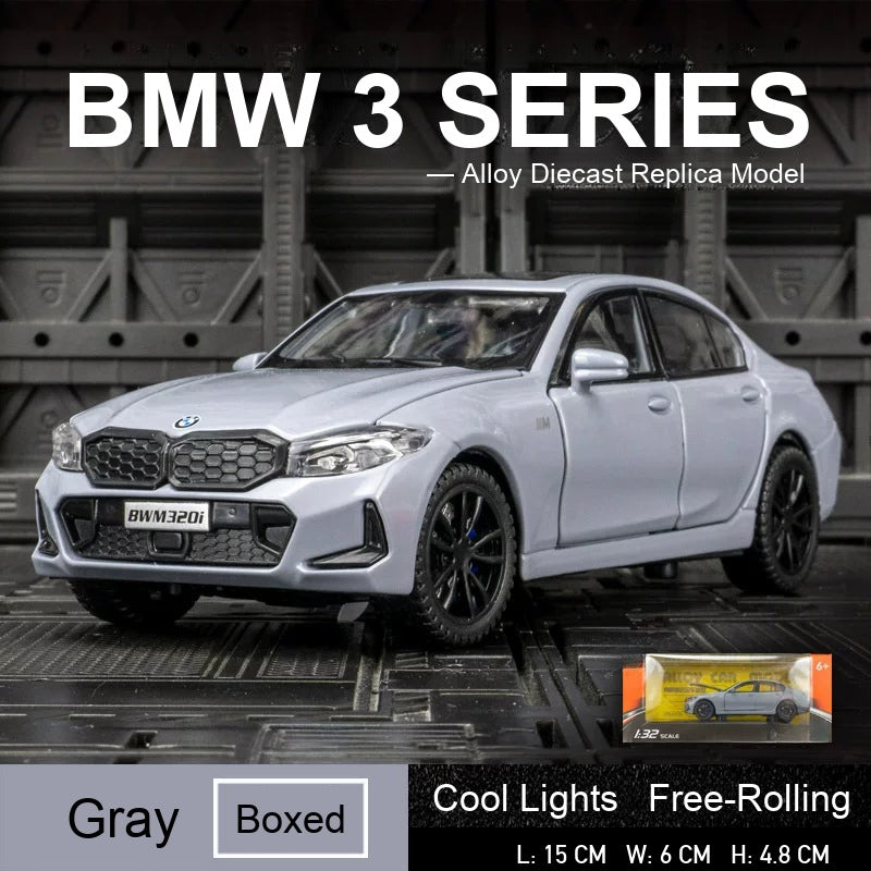 1:32 BMW 3 Series 330Li – Gray diecast model