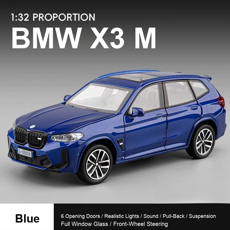1:32 BMW X3 M – Blue diecast model