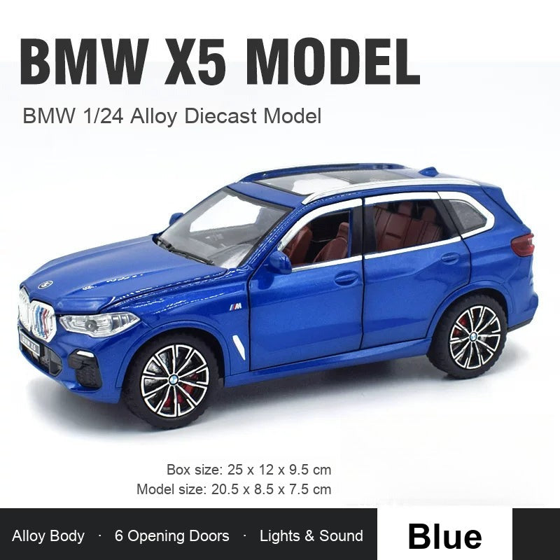 1:24 BMW X5 – Blue diecast model