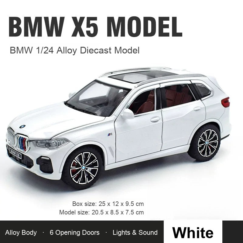 1:24 BMW X5 – White diecast model