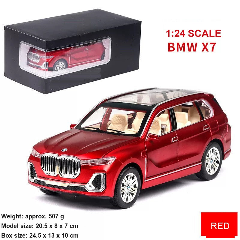 1:24 BMW X7 – Red diecast model